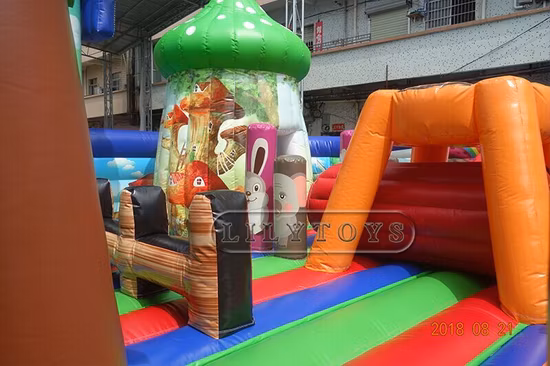 Lilytoys Grand parc d'attractions gonflable Trampoline Park Fun City Bouncer Jeux pour enfants