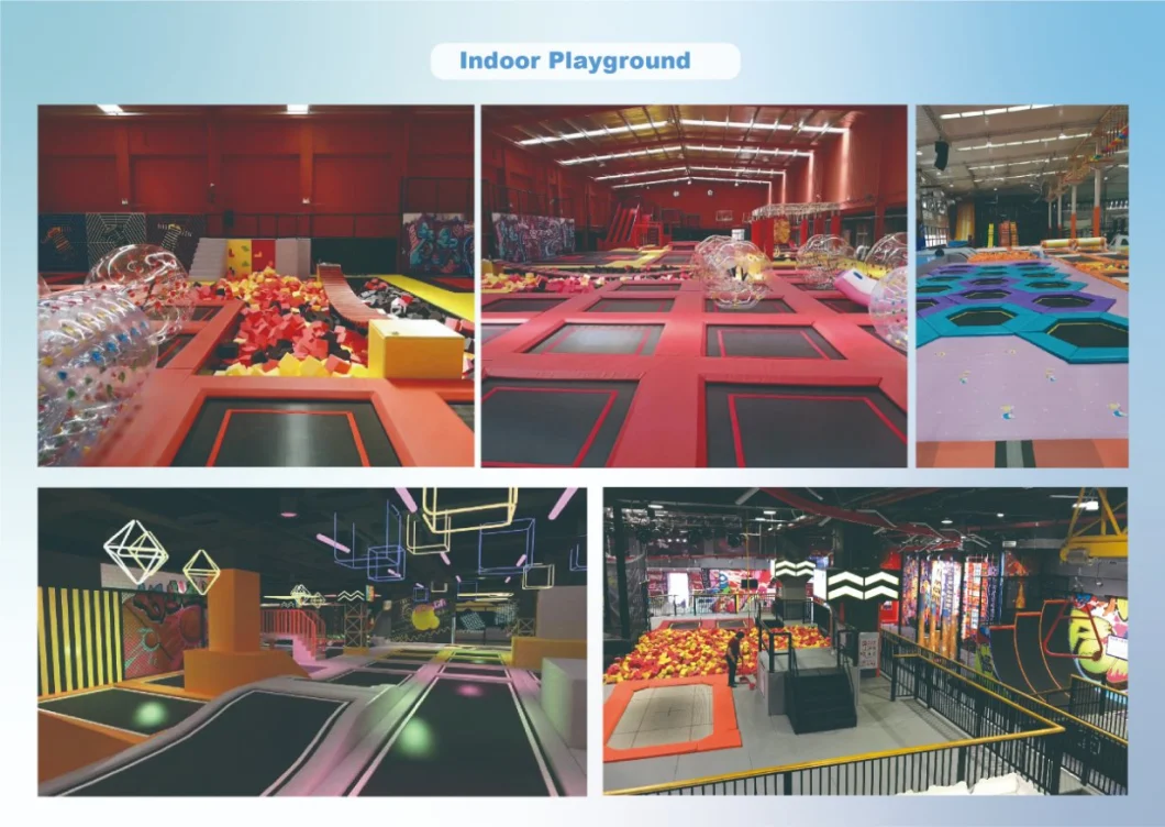 Wholesale Soft Play Equipment Big Fitness Jumping Amusement Kids Indoor Trampoline Park