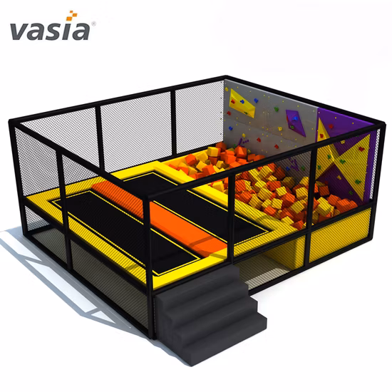 Complexe Big Project New Challenge Trampoline Ninja Course Mur d'escalade et cours de corde Aire de jeux intérieure