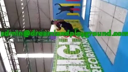 Parc de terrain de jeu de trampoline d'intérieur d'amusement de cube de mousse de saut libre adapté aux enfants d'adultes