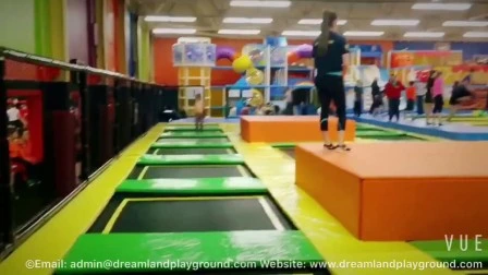 Fabricant professionnel d'usine Trampoline de saut de parc d'attractions de terrain de jeu d'intérieur de haute qualité